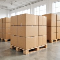Individuell Bedruckte Kraftpapier-Wellpappkartons, Umweltfreundliche Biologisch Abbaubare Versandkartons für Internationale Logistik