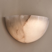 Luminaire mural LED en cuivre avec fond en marbre de style Wabi-Sabi pour maison d'hôtes, salon, chambre, bureau, balcon, couloir