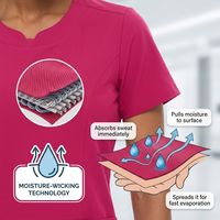 Tenues médicales lavables en machine, faciles d'entretien, pour médecins occupés – Ensemble de blouses professionnelles haute performance à séchage rapide et extensibles dans les 4 sens – Nouveauté