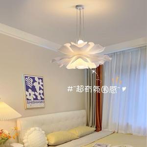Floral Pendant <b>Light</b> Led E27 White Round <b>Chandelier</b> For Dining Table Lighting - Product Image 5