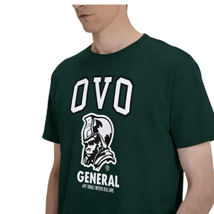 Camiseta OVO General con Frase <span class=keywords><strong>de</strong></span> la Película "Ape Shall Never Kill Ape", Camiseta <span class=keywords><strong>de</strong></span> Algodón <span class=keywords><strong>de</strong></span> Manga Corta, Estilo Urbano, Informal - Product Image 4