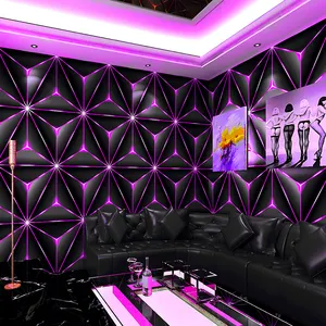 2021 Quảng Châu ihouse shinning nhấp nháy thiết kế 3D hình nền cho vũ trường và KTV Bar Home Bar