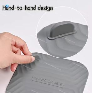 ที่คลุมท่อระบายน้ำฝักบัว <span class=keywords><strong>PVC</strong></span> สำหรับโรงแรมห้องน้ำและห้องครัวที่ดักเส้นผมและกันแมลงแผ่นกรองระงับกลิ่นกายในบ้าน - Product Image 4