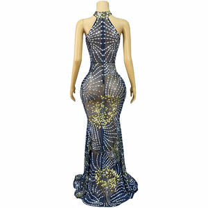 Novance Y5380 abbigliamento di marca all'ingrosso delle donne elegante abito da sera da sera scintillante strass Chic <span class=keywords><strong>abiti</strong></span> neri <span class=keywords><strong>per</strong></span> <span class=keywords><strong>la</strong></span> <span class=keywords><strong>laurea</strong></span> - Product Image 3