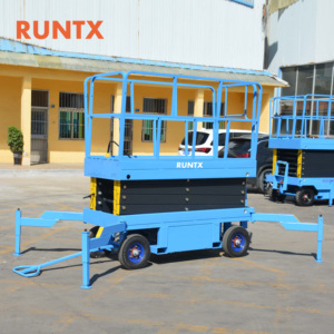 Elevador hidráulico de tijera RUNTX <span class=keywords><strong>10m</strong></span> 500kg con elevación eléctrica - Product Image 5