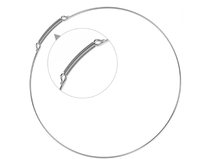 Joint d'étanchéité de porte extérieure avec ressort et pince de fixation 2W20017E, pièce de rechange pour lave-linge à chargement frontal LG Kenmore
