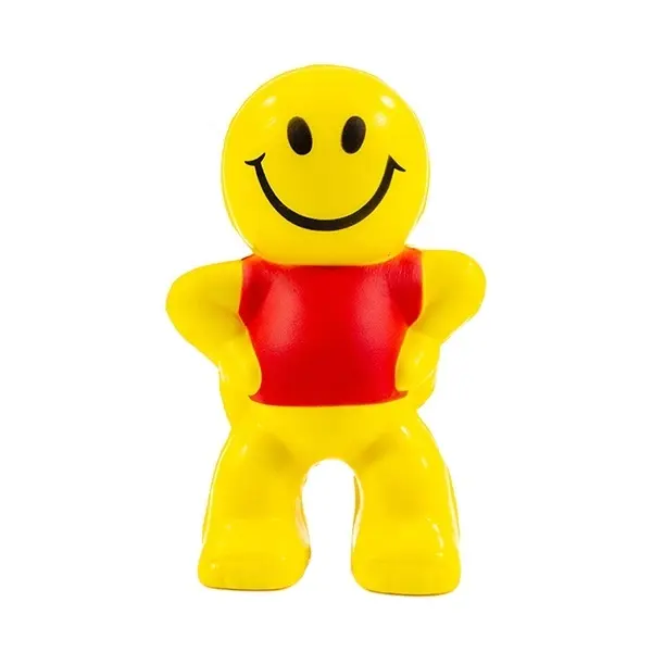 Promozionale di marca giallo smiley palla antistress personalizzato alleviare lo stress palla volto umano dell'unità di elaborazione di schiuma adulto non puzzolente