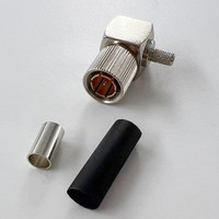 Connecteur coaxial RF à sertir mâle L9 à angle droit 1,6/5,6 pour câble 02YS(St)CY 0,45/2,0