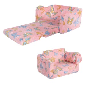 <b>Kids</b> Velvet <b>Sofa</b> Folding High Density Sponge For Girl Reading Corner Contemporary Design AxS-001 - Product Image 5