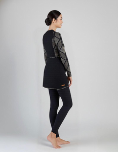 Kilang Jahit Pukal OEM Casual Muslimah <b>Swimsuit</b> Burkini Labuh Breathable Knitted Fabric Ex-factory Price Menutup Aurat - Product Image 2