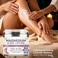 Crème de Nuit Apaisante au Magnésium Naturel Marque Blanche – Lotion Corporelle Relaxante et Richement Enrichie en Minéraux pour un Sommeil Réparateur