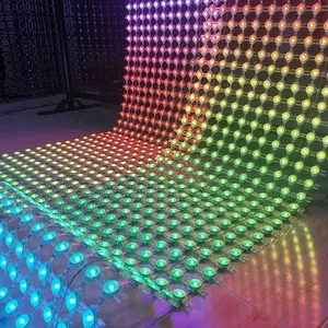 Guirlandes lumineuses LED programmables pour Noël, rideaux lumineux LED RGB pour décoration extérieure, mur vidéo LED personnalisé, filet LED personnalisé P50 - Product Image 4
