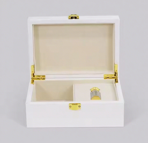 Luxurious Custom-Made Handmade MDF Rectangle <b>Wooden</b> Perfume <b>Box</b> with Engraved Design for <b>Gift</b> & Craft - Product Image 1