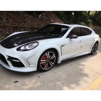 Kit carrosserie pour Panamera 970, modification et mise à niveau de la voiture 2009-2015, pare-chocs avant en fibre de carbone, lèvre avant, pare-chocs arrière
