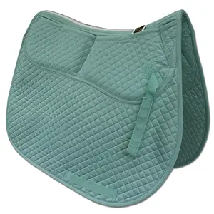 Wholesale Equestrian Supplies Sweat Absorbent Skid Dressage Western Luxury Saddle Pad