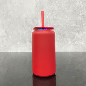 Gobelet en acier inoxydable 16 oz arc-en-ciel plaqué rouge et vert pour Noël, idéal pour la gravure laser - Expédié depuis l'entrepôt chinois - Product Image 2
