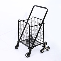 Carrito de Compras Plegable Portátil para el Hogar, de Gran Capacidad, de Acero, con Cuatro Ruedas, OEM, para Adultos Mayores, para Compras, Verduras y Clasificación de Mercancías