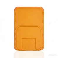 Porte-cartes magnétique en cuir de haute qualité avec logo personnalisable, portefeuille magnétique pour téléphone, portefeuille magnétique en cuir