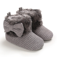 Dropshipping Products 2025 Fashion Newborn Baby Girl Snow Boots Winter Thermal Shoes Plush Ankle Contton Boots