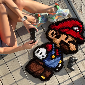 Tappeto di Lusso Personalizzato FMT, Fatto a Mano, Spesso, per Soggiorno, Design Moderno Bianco <span class=keywords><strong>e</strong></span> Nero con Motivo Astratto, per Esercizi, Preghiera, Picnic - Product Image 3