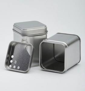 Оптовая продажа, квадратный круглый шейкер 4 унции 6 унций 8 унций 16 унций для пищевых продуктов, жестяная металлическая коробка для специй - Product Image 2