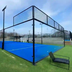 Entrega en 3-5 Días, Acero Galvanizado en Caliente, Vidrio Templado de 12 mm, Certificado CE, Canchas de Pádel Completas Estándar de 10*20 - Product Image 3