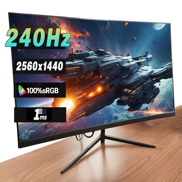 HDR IPS Full Hd Led Monitors Pc 165Hz Wide Screen Lcd Pc Frameless Flat Screen Gaming 300/240/180/165/100hz 24/27/32 Inch 2K/4K