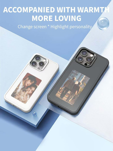 Nueva llegada E-ink HD Display DIY Phone Case Design Custom NFC Mobile Phone Case para <span class=keywords><strong>iPhone</strong></span> 14 15 16 Pro Max - Product Image 3