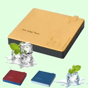 Creative Building Blocks Thin Ice Cube Tray Mold Chocolate Candy Ice Cake Silicone Mold Ice Cube Tray Mould with Lid