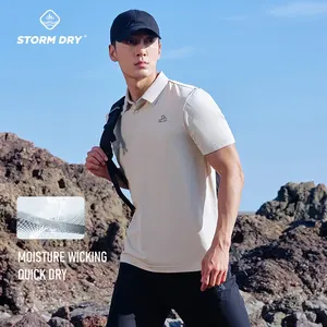 Pelliot Outdoor Sports Polo Mountain Hiking Quick Drying T-shirts Polygiene Antibacterial Quick Dry Short Sleeve Shirt Printed
