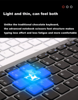 Set Keyboard dan Mouse Gaming LED Nirkabel USB Tahan Air Berkualitas Tinggi dan Tipis