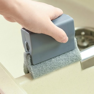 Household Magical Cleaning Slide Tools Floor Gap Trough Ditch Dust Wiper <b>Brushes</b> Cleaning Window Groove Cleaning <b>Brush</b> - Product Image 3