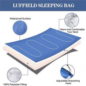 Sac de couchage d'urgence en nylon léger, imperméable, pour l'hiver, le camping et les activités de plein air - Product Image 2