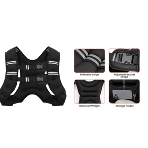 Chaleco con Peso MMC Fitness, Ajustable, Ecológico, con Tira Reflectante, Material de Neopreno, Duradero, Transpirable, Relleno de Arena de Hierro - Product Image 4