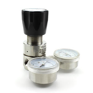 Swagelok Tipo Alta Pressão 3500 Psi Aço Inoxidável 1/4 ''Regulador NPT Feminino Com Manômetro - Product Image 2