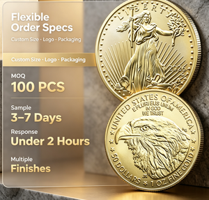Pièce de monnaie Euro personnalisée Challenge, version mate, 1 oz, 2018, haute qualité, American Eagle, plaqué or, métal moulé, pour cadeau B53B - Product Image 4