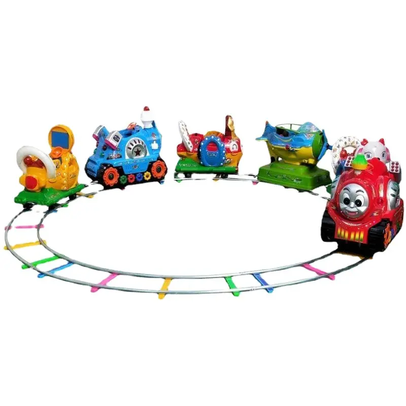 Customizable Amusement Park Coin Electric Swing Track Train Small Electric Coin Train