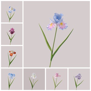 Branches d'iris artificielles CallaFloral, couleurs mélangées, haute simulation, décorations de mariage, style INS, fleurs artisanales - Product Image 3