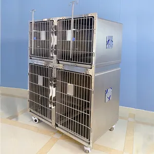 Ветеринарная клетка для домашних животных, кислородный резервуар для собак, клетка из нержавеющей стали, ветеринарная клетка ICU