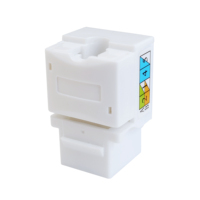 Poinçon réseau Cat 6 Keystone Jack 90 degrés Amp UTP prise modulaire connecteur femelle