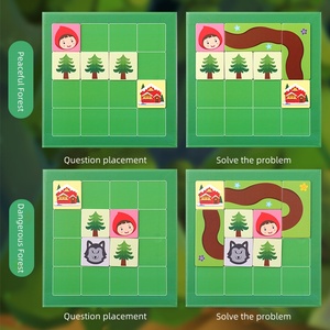 Wenzhang jouets éducatifs unisexes <span class=keywords><strong>petit</strong></span> <span class=keywords><strong>chaperon</strong></span> <span class=keywords><strong>rouge</strong></span> <span class=keywords><strong>et</strong></span> gros <span class=keywords><strong>loup</strong></span> gris jouets de puzzle - Product Image 6