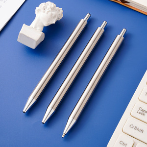 Bolígrafo de Sublimación <span class=keywords><strong>Blanco</strong></span> Personalizado DIY, Bolígrafos de Acero Inoxidable para Transferencia de Calor con Envoltura Retráctil - Product Image 6