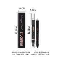 Stylo Eyeliner à double extrémité, éclaircissant, nacré, bâton d'ombre à paupières, ver à soie, couleur de la peau, eyeliner.