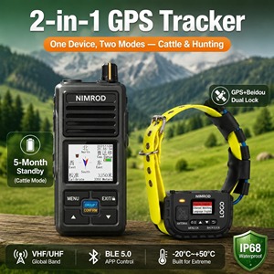 Collier GPS haute précision <span class=keywords><strong>longue</strong></span> <span class=keywords><strong>portée</strong></span> avec transmetteur-récepteur IP68 pour bétail et moutons en pâturage libre - Product Image 3
