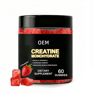 Gomitas de Creatina Monohidrato Sin Azúcar, Suplemento Pre-Entrenamiento para Adultos, Apoyo para el Crecimiento Muscular, Fuerza y Energía para Mujeres - Product Image 1