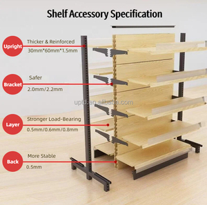 رف عرض معدني قابل للتخصيص للسوبر ماركت ومستحضرات التجميل مع تصميم عصري وتخزين خفيف الوزن - Product Image 4