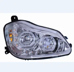 /Mar aprobado 6-24V LED cromo o acabado negro faro para camiones pesados adecuado para Kenworth T680 proyector faros