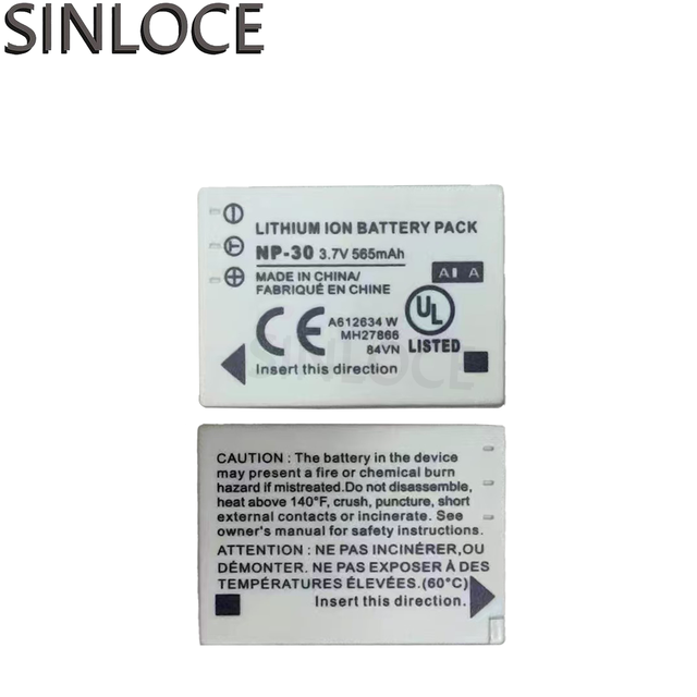 NP-30 3.7V 585mAh Lithium Ion Camera Battery Compatible with FinePix F440 F450 F460 F401 F601 CCD Digital Camera