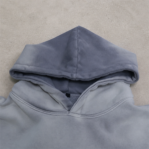 Sweat à capuche personnalisé 420 g/m² double couche, effet soleil délavé, style vintage, streetwear, délavé à l'acide, pour hommes - Product Image 2