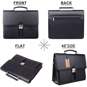 Maletín <span class=keywords><strong>de</strong></span> Cuero PU para Hombre, Estilo Clásico, Maletín <span class=keywords><strong>de</strong></span> Negocios, Bolsa <span class=keywords><strong>de</strong></span> Mensajero, Maletín <span class=keywords><strong>de</strong></span> Abogado, Bolsa para Portátil <span class=keywords><strong>de</strong></span> Negocios para Hombre - Product Image 6